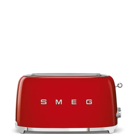 SMEG – TSF02RDEU – Toaster Grille-pain 4 tranches, Années 50 – Rouge